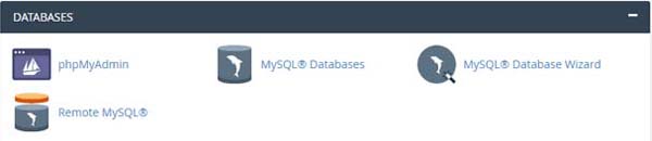 cPanel Database Features