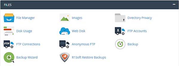 cPanel Files Features