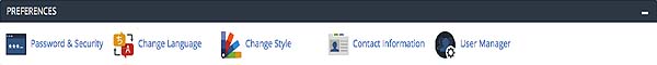 cPanel Preferences Feature