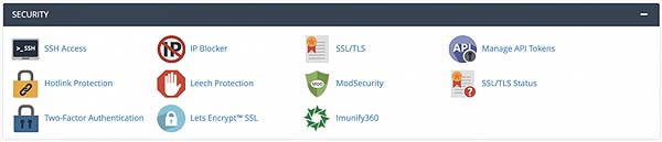 cPanel Security Feature
