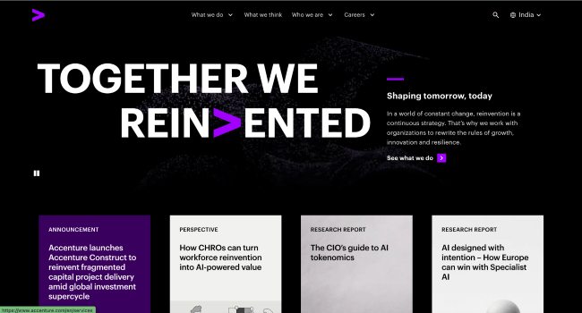 Accenture consulting technology and managed operations services