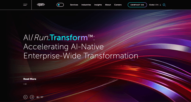 EPAM Systems engineering and digital transformation services