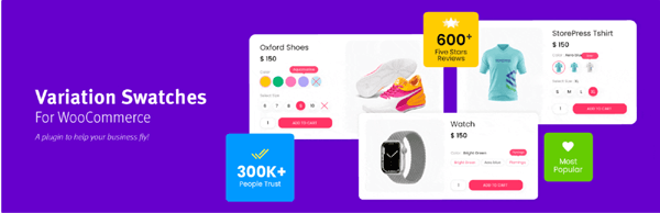 Image and Buttons Variation Swatches For WooCommerce Product Attributes