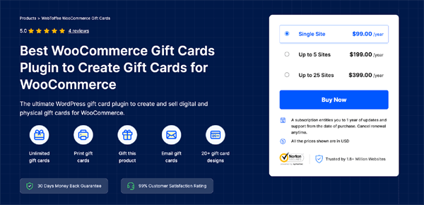 Create and sell digital gift cards on your WordPress website