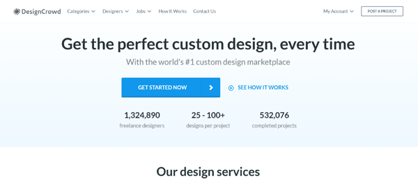Best for Agencies: DesignCrowd