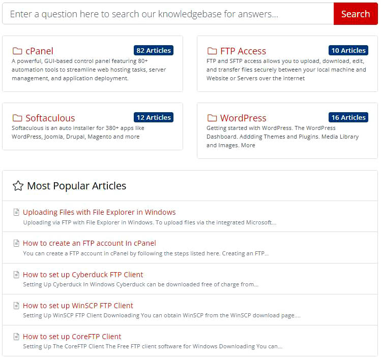 screen shot of the main page